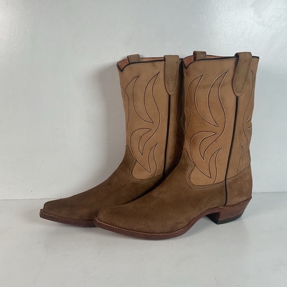 Rodeo Other - 1960s Rodeo Suede Cowboy Boots 11.5 D Rough Out USA Made